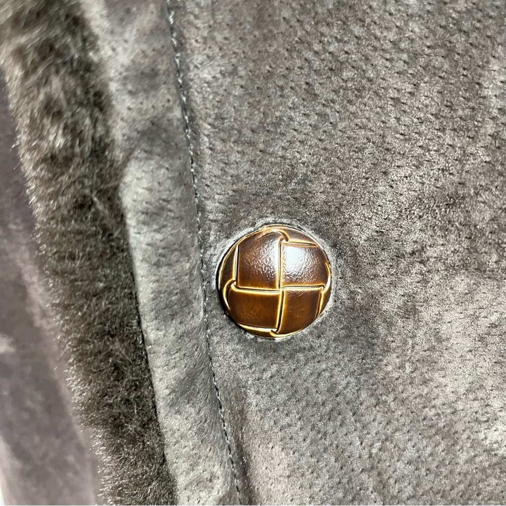 COPY - Leather Coat L Faux Fur Lined Expeditions RC Jacket - Picture 4 of 6